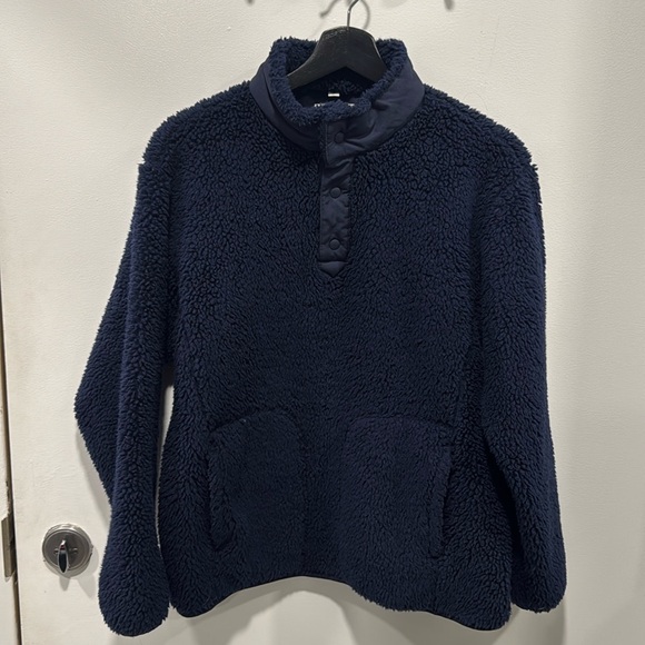 Uniqlo Fleece Oversized Long-Sleeve Pullover (White Mountaineering) - Picture 6 of 11